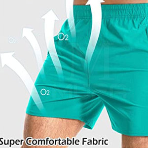 ¡Novedad de 2025! Pantalones cortos de gimnasio para hombre hechos con algodón de diseño personalizado, pantalones cortos de malla fabricados en Pakistán para adultos - Product Image 2