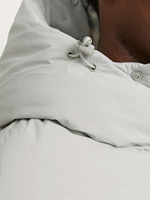 Veste matelassée en laine rembourrée, imperméable, à capuche, écologique, de haute qualité, fabriquée sur mesure, coupe-vent d'hiver unisexe