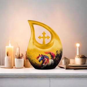 โกศโลหะยูนิคอร์นสำหรับขี้เถ้าขี้เถ้าของผู้หญิงโกศขนาดเล็กสำหรับผู้ใหญ่ชายร่างเล็กสำหรับมนุษย์ขี้เถ้า - Product Image 6