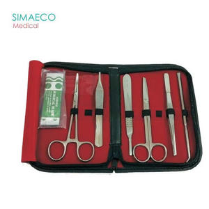 Kit de disección de 6 piezas Kit de disección de acero inoxidable Base de instrumentos quirúrgicos alimentados por maquinaria - Product Image 1