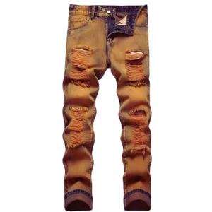 Jeans de mezclilla de diseñador para hombre, elegantes, cómodos y perfectos para cualquier look casual o de moda - Product Image 1