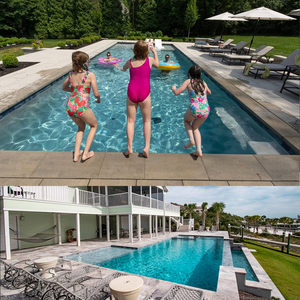 Bañera de hidromasaje enterrada SPA Piscina de fibra de vidrio con chorros de hidroterapia para el hogar y el resort - Product Image 5