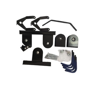 Support de plafond pour vélo en acier personnalisé avec crochet de levage et finition noire pour garage, modèle Hanlix 5410-247 - Product Image 1