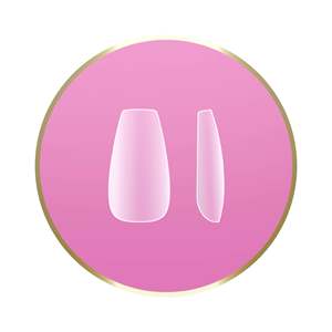 Faux ongles en gel souple, demi-cercueil, motif carré, colle pour doigts, HNT04, code-barres 800307850915 - Product Image 2