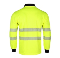 OEM vêtements de construction haute visibilité sécurité travail long polo à manches courtes résistant au feu haute visibilité polos pour hommes réfléchissants