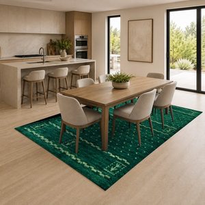<b>RUGS</b> DEPOT LXDP-0985 Wholesale Black Charcoal Modern Vintage Digital Printed Machine Washable Chenille Area <b>Rug</b> <b>Non</b> <b>Slip</b> - Product Image 4