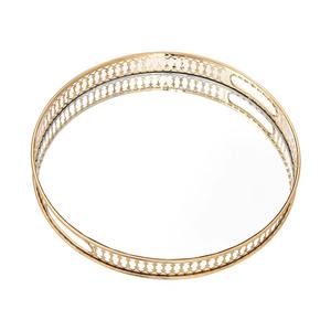 Plateau de service rectangulaire luxueux et écologique en métal et miroir avec logo personnalisable, lavable au lave-vaisselle et fait à la main - Product Image 5