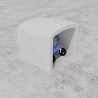 Tente de stockage de matériel gonflable en PVC portable personnalisée pour la protection des équipements en toutes saisons
