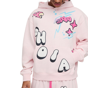 Conjunto Deportivo de Hombre con Sudadera Extra Grande de Felpa de Algodón con Estampado Gráfico - Product Image 4