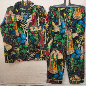 Pijama de manga larga de algodón orgánico de lujo para mujer, ropa de dormir suave, conjuntos de PJ, regalo de Navidad perfecto, estilos sexys informales - Product Image 1