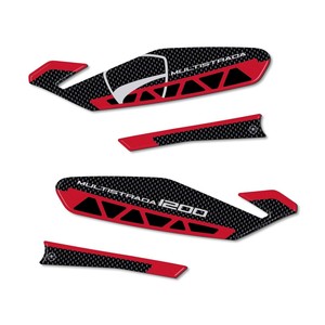 Adesivi 3D compatibili per paramani e serbatoio Ducati Multistrada 1200 2015-2018 - Product Image 1