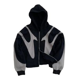 Unisex Heavyweight 100% Cotton Fleece Hoodie 400GSM Oversized Winter Men's Custom Reversible Double Layer Hoodies para Streetwear - Product Image 1