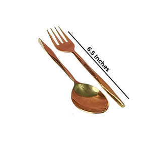 Juego de Cubiertos de Acero Inoxidable Dorado Mate Ecológico de Alta Calidad, Apto para Lavavajillas, Ideal para Bodas, Fiestas y Hoteles - Product Image 6