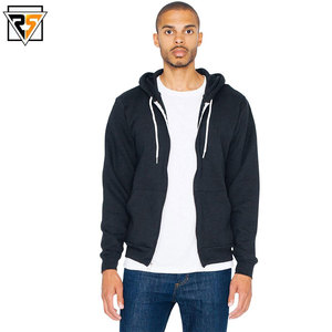 Wholesale customized plain blank zipper hoodies with kangroo pocket <b>thick</b> <b>fleece</b> 320GSM winter hoodies your logo printed - Product Image 6