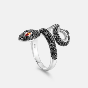 Anillo de Plata 925 con Incrustaciones de Moissanita Corte Redondo, Estilo Hip Hop de Lujo, con DEF 0.5 Quilates - Product Image 5