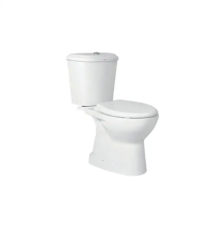 OEM tersedia dari mangkuk memanjang bentuk dua bagian lemari air dengan 3L-4, 5L / 3L - 6L Flushing Flowrate dengan harga terendah