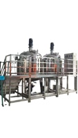 Ligne de production d'émulsification sous vide entièrement automatique 1000L-2000L |   Homogénéiseur à cisaillement élevé intégré pour la fabrication mondiale
