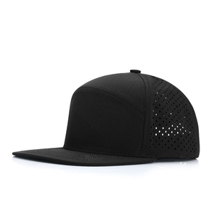 Casquette de baseball à bord plat et imperméable à 6 panneaux de haute qualité, style hip hop personnalisé pour les sports de plein air et la mode - Product Image 2