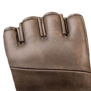 Gants de MMA de haute qualité avec poignées, design demi-doigts/sans doigts, sangle de poignet réglable, en cuir imperméable pour l'extérieur - Product Image 6