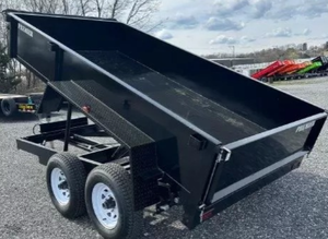 Vente à chaud Remorque basculante à 4 roues de 8 tonnes pour ferme Remorque à benne basculante à profil bas Premier 6x12 d'occasion - Product Image 6