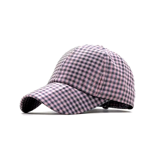 Casquette de baseball américaine à la mode sportive unisexe couleur unie camionneur coupe sèche respirante 6 à carreaux en nylon - Product Image 4