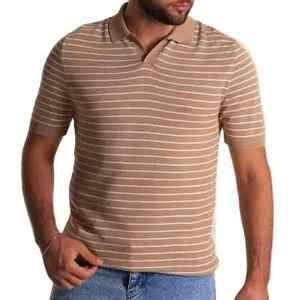 Polo pour hommes à manches courtes de couleur unie avec logo personnalisé de style décontracté d'été de qualité supérieure - Product Image 1