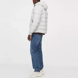 Veste d'hiver en toile à col montant pour homme, surdimensionnée, pour l'extérieur, avec logo personnalisé OEM, vente en gros - Product Image 2