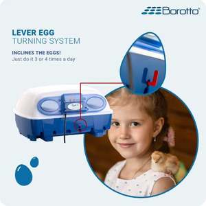 ตู้ฟักไข่ Borotto รุ่น REAL 24 กึ่งอัตโนมัติ ผลิตในอิตาลี สำหรับไข่ไก่ 24 ฟอง รับประกันนาน ตู้ฟักสำหรับสัตว์ปีก - Product Image 4