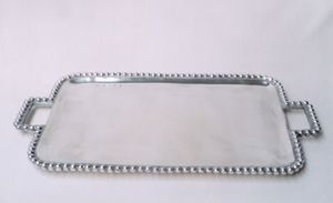 Plateau de service en aluminium pour la maison Hôtel Forme carrée Plateau de service moderne avec nickelage pour la maison et le restaurant - Product Image 3