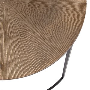 ชุดโต๊ะข้างโลหะแบบราชวงศ์2ชิ้นทรงกลมคุณภาพดีสำหรับเฟอร์นิเจอร์ห้องนั่งเล่นและห้องนอน - Product Image 4