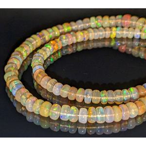 Perlas de Ópalo de Fuego Etíope 100% Naturales, Grado AAA+, Cristal Suelto de Alta Calidad, Forma Redonda Lisa de 5-6 mm, 15 Pulgadas - Product Image 2