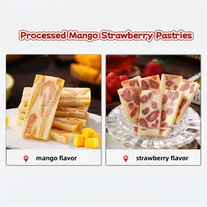 Ben Gong E Le Fresh Fruity Honey Cream Mango Strawberry Pastries 150g Pack familial Desserts pour enfants Cuisine chinoise - Product Image 2