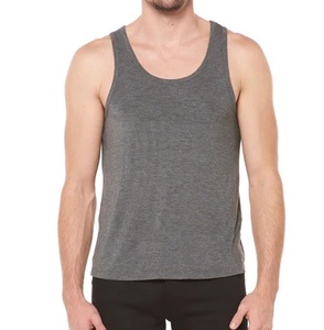 Camiseta sin Mangas de Algodón Rojo para Hombre SKYRAY IMPEX, Cuello Redondo, Color Sólido, Informal, Tejida, Ecológica - Product Image 6