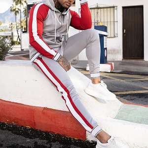 Conjunto de chándal y Sudadera con capucha de algodón Unisex para hombre, chándal con cordón, chándal informal para hombre - Product Image 2