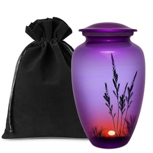 Best Quality Handmade Metal <b>Keepsake</b> Customized Top Quality Metal Cremation Urns Funeral Supplies Metal Ashes Jar Cremation Urns - Product Image 1