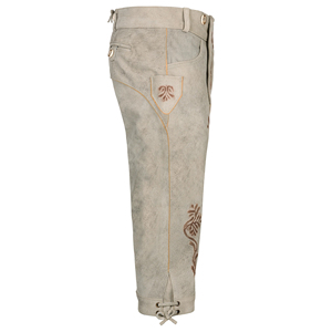 Prendas bávaras Nueva llegada Pantalones cortos de Lederhosen de Octoberfest tradicionales para hombres Pantalones cortos personalizables de cuero únicos personalizados - Product Image 4