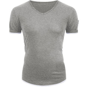 Camisetas Personalizadas de Manga Corta para Hombre, Corte Regular, Tejido de Poliéster/Algodón, Secado Rápido, Transpirables, con Logotipo Personalizado - Product Image 2