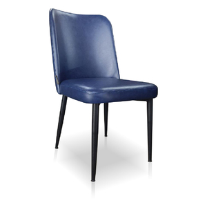 Swensea เก้าอี้รับประทานอาหารที่ทันสมัยตามหลักสรีรศาสตร์หนังผ้าคุณภาพสูงพร้อมขาโลหะสำหรับบ้านสำนักงานอพาร์ทเมนต์การประชุมเชิงปฏิบัติการโรงแรมวิลล่า - Product Image 3