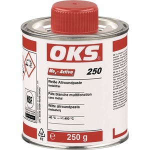 Pasta multiusos blanca OKS de 250 g en bote con pincel para tornillos - Product Image 1