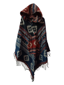 Woolen Acrylic Fabric Hoodie and <b>Poncho</b> <b>Women</b> Clothing Winter Fashion Collection Baggy <b>Poncho</b> by Rawat Handicrafts Pn-052520 - Product Image 4