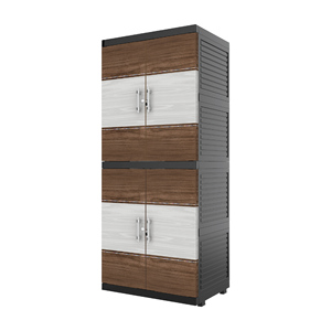 Multi function dual <b>door</b> plastic cabinet suitable for indoors and outdoors storage needs with vast storage space - Product Image 2