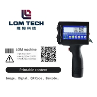 LOM mini-imprimante de codage à jet d'encre industrielle portable à poignée