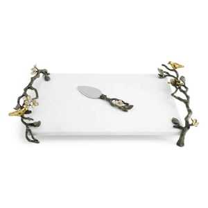 Nueva Tabla de Queso Moderna Blanca Grande, Bandeja de Madera Única, Tabla de Cortar de Diseño para Comercio Electrónico, Apta para Lavavajillas - Product Image 1