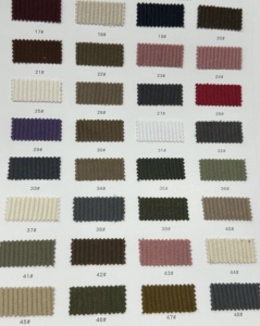 Chaîne tricot Spandex velours côtelé tissu 100% polyester large <span class=keywords><strong>largeur</strong></span> européen coton velours tissu coloré hiver vêtements de nuit pour veste - Product Image 5