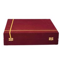 Service de table 7 pièces en laiton pur Vaisselle ou vaisselle comprenant une boîte en velours rouge Article de cadeau plaqué argent incroyable
