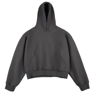 เสื้อกันหนาวมีฮู้ดสำหรับผู้ชายมาใหม่เสื้อสเวตเชิ้ตแบบมีฮู้ด100% ผ้าโพลีเอสเตอร์เสื้อผ้าแนวสตรีทสีพื้นสั่งทำสำหรับฤดูหนาว2025 - Product Image 3