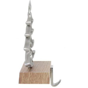 Nouvel arrivage Porte-bas élégant en métal coulé à double flocon de neige en fonte pour manteau de décoration de Noël - Product Image 5