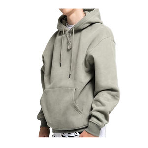 Sudaderas con Capucha para Hombre de Invierno Baratas en Oferta, Sudadera de Forro Polar Cálido de Alta Calidad, Logotipo Personalizado Bordado, 100% Algodón, Venta al por Mayor - Product Image 4