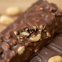 Barra de Chocolate con Cacahuete Semidulce Coreana al por Mayor, 40g |   Snack Energético de Nueces Crujientes y Sólidas |   Caramelos Certificados por HACCP con 12 Meses de Duración en el Mercado