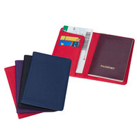Porta pasaporte de cuero PU con logotipo personalizado para regalo de viaje de lujo
